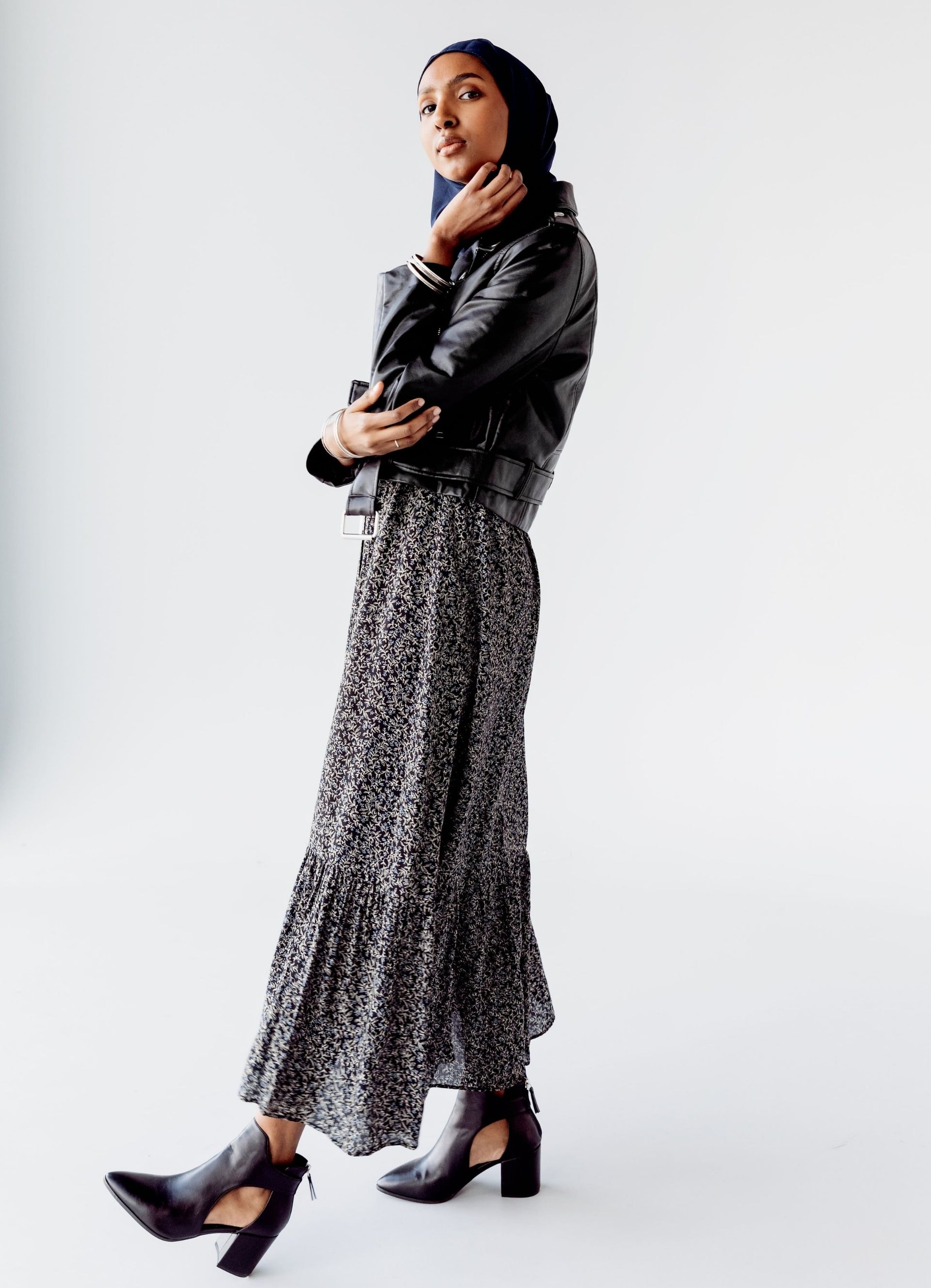 Pleated and textured skirts for AW21. Photo by Sarah Pflug, Burst by Shopify 