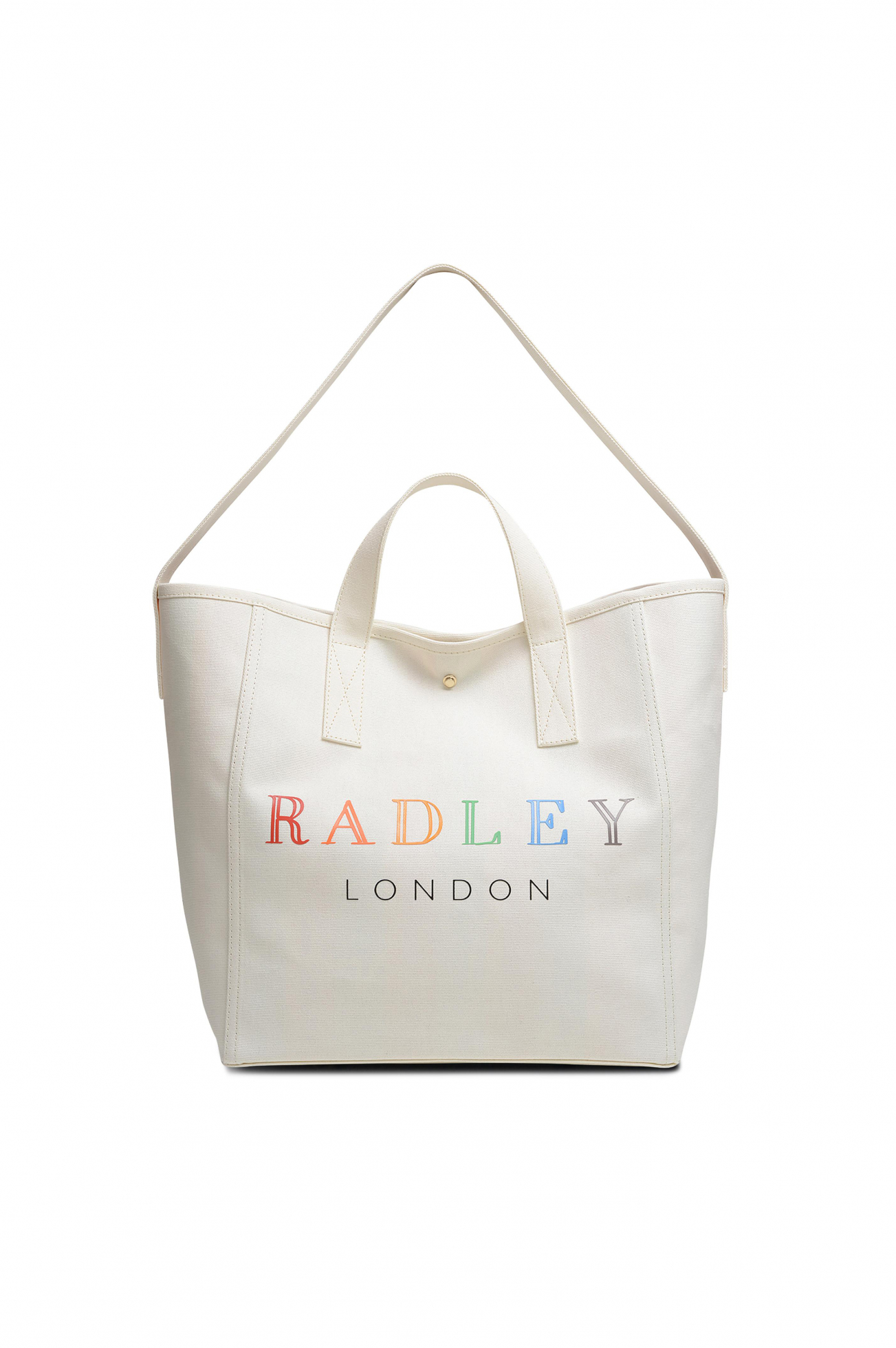Radley+London+Celebrate+White+Tote+Bright+Red+Canvas+Top+Zip+Handbag for  sale online